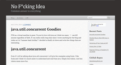 Desktop Screenshot of no-fucking-idea.com