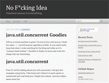 Tablet Screenshot of no-fucking-idea.com